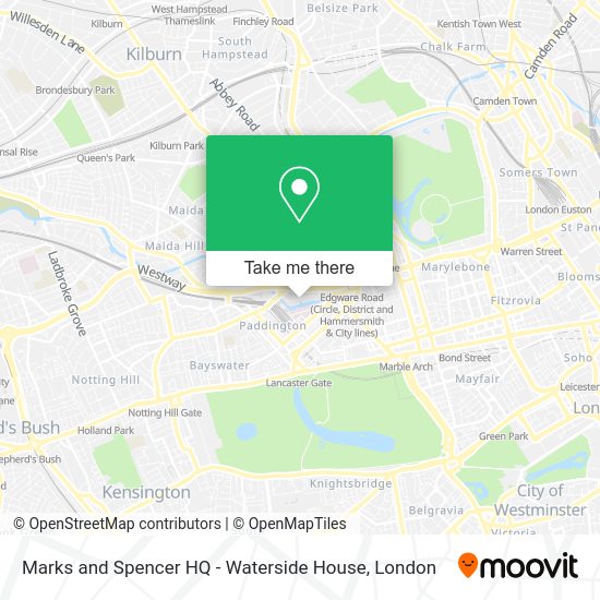 How to get to Marks and Spencer HQ Waterside House in Paddington by