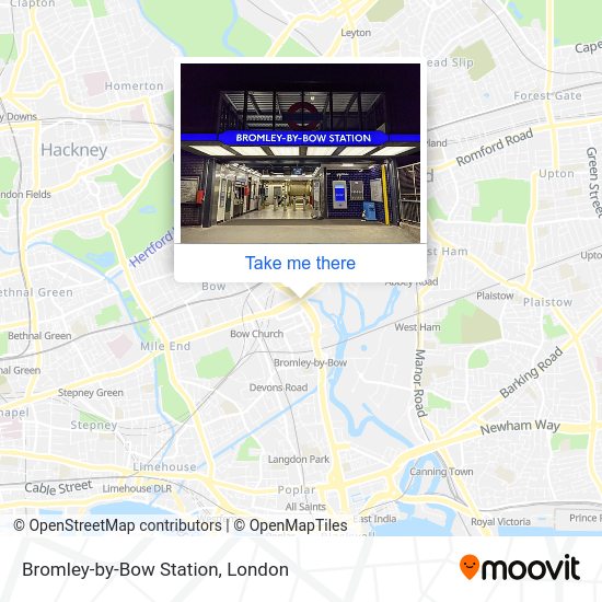 How to get to BromleybyBow Station in Bromley By Bow by bus, Tube or