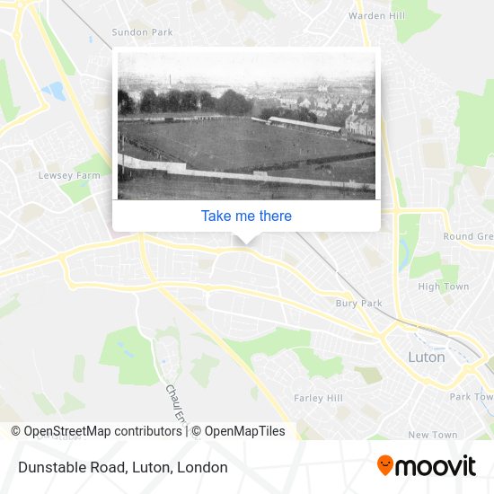 How to get to Dunstable Road, Luton by bus or train?