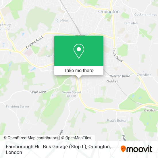 How to get to Farnborough Hill Bus Garage (Stop L), Orpington in