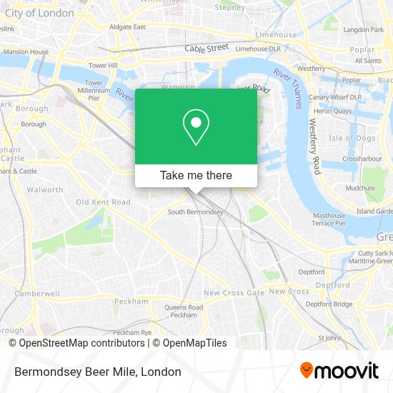 How to get to Bermondsey Beer Mile in South Bermondsey by train, bus or