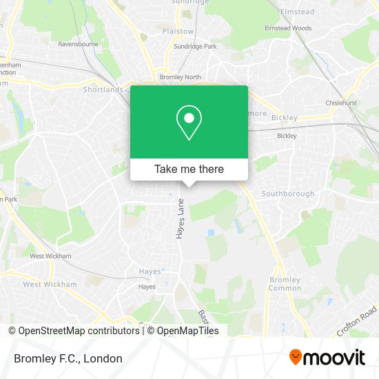 How to get to Bromley F.C. by bus, train or Tramlink?