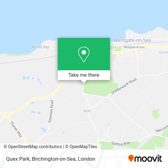 How to get to Quex Park, BirchingtononSea in Margate by bus or train?