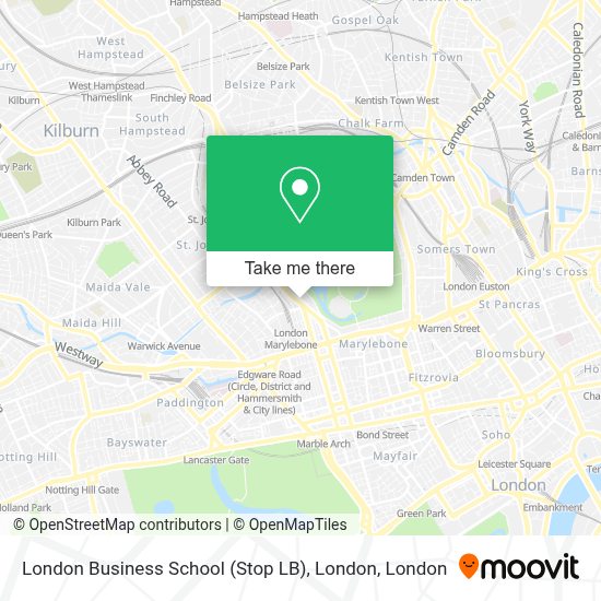 London Business School Map How to get to London Business School (Stop LB), London in Lisson Grove
