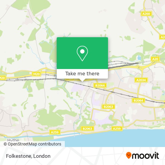 How to get to Folkestone in Shepway by Bus, Train or DLR