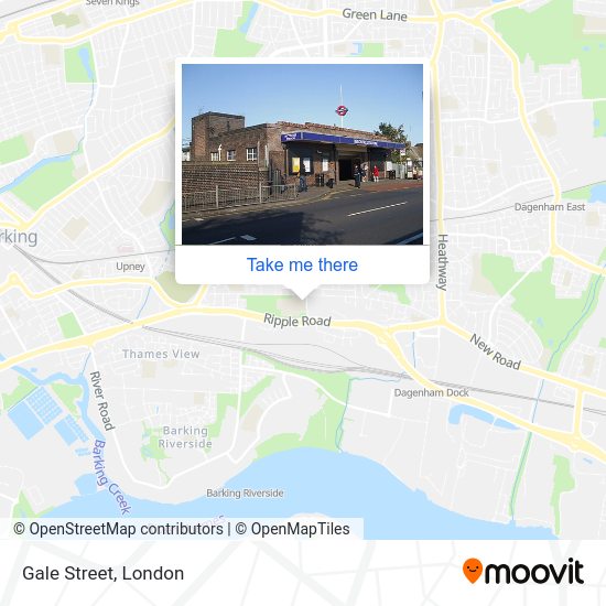 How to get to Gale Street in Dagenham by bus, Tube or train?