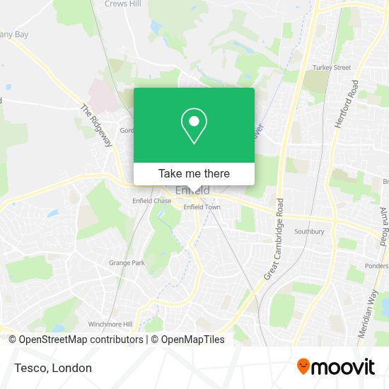 How to get to Tesco in Enfield by bus, train or Tube?