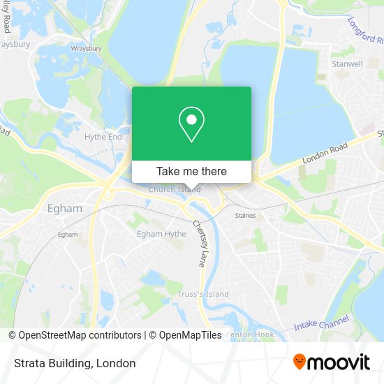 How to get to Strata Building in StainesUponThames by bus, train or Tube?