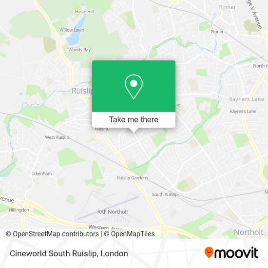 How to get to Cineworld South Ruislip by bus, Tube or train?