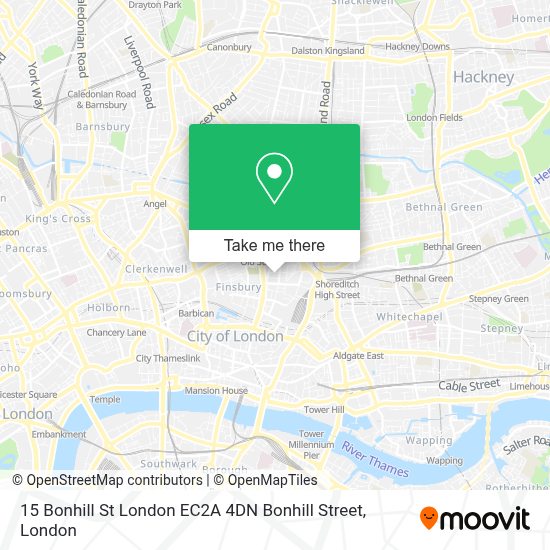 How to get to 15 Bonhill St London EC2A 4DN Bonhill Street in