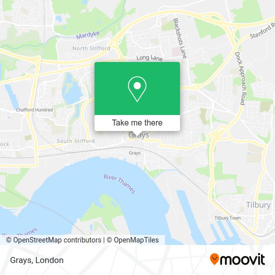 How to get to Grays by bus, train, Tube or DLR?