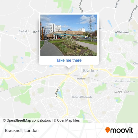 Bracknell Bus Routes Map