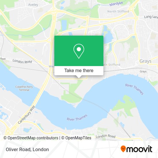 How to get to Oliver Road in Grays by bus, train, Tube or DLR?