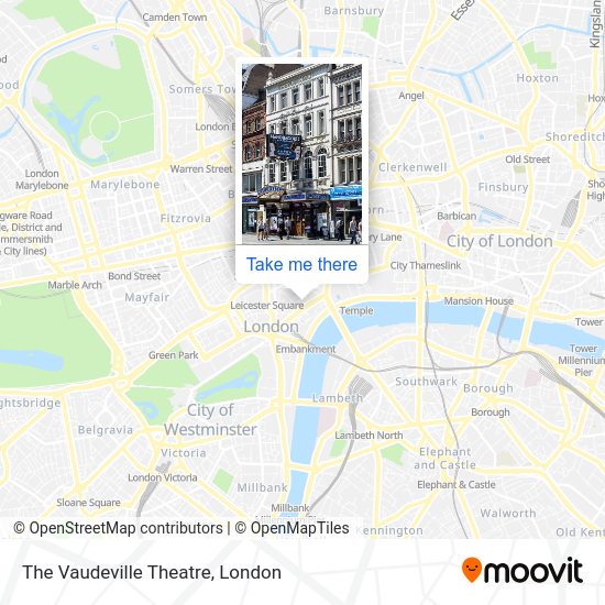 How to get to The Vaudeville Theatre in Covent Garden by bus, Tube or