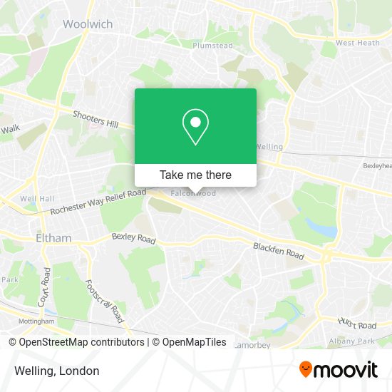 How to get to Welling in Falconwood by bus, train, Tube or DLR?