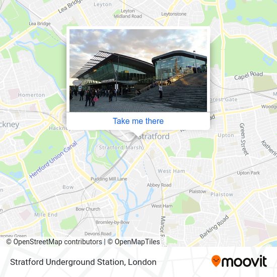 How to get to Stratford Underground Station by Tube, bus, train or DLR?