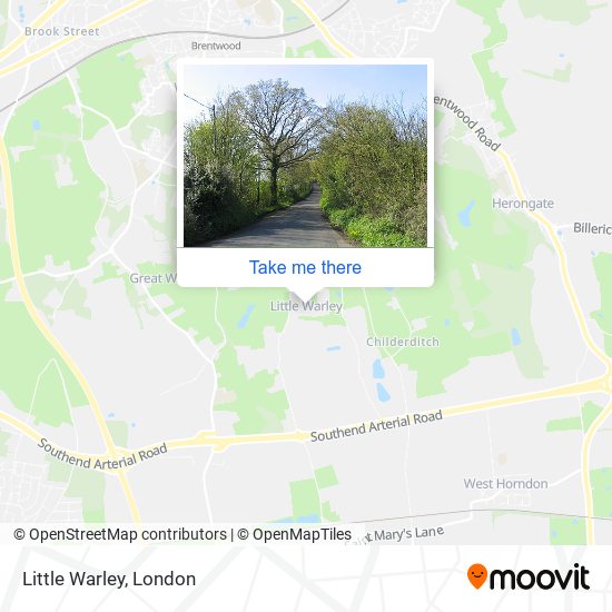 How to get to Little Warley in Brentwood by Bus, Train or Tube?