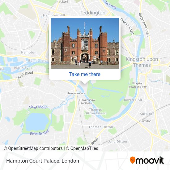 How to get to Hampton Court Palace by bus, train or Tube?