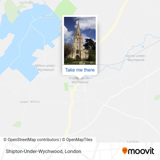 How to get to ShiptonUnderWychwood in West Oxfordshire by bus or train?