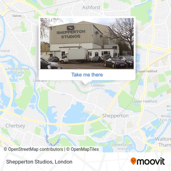 How to get to Shepperton Studios by bus, train or Tube?