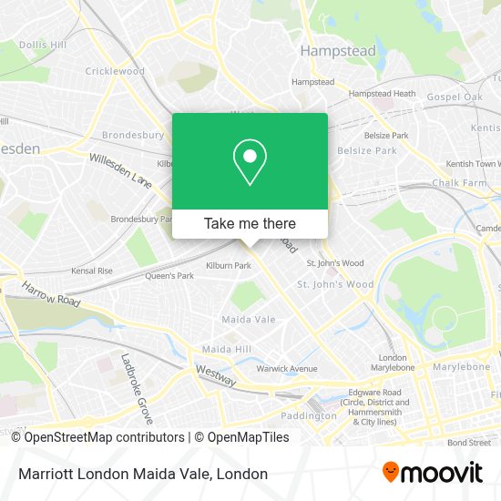 How to get to Marriott London Maida Vale in Kilburn by bus, Tube or train?