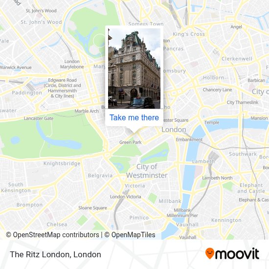 The Ritz London Map How to get to The Ritz London in Mayfair by Bus or Train?