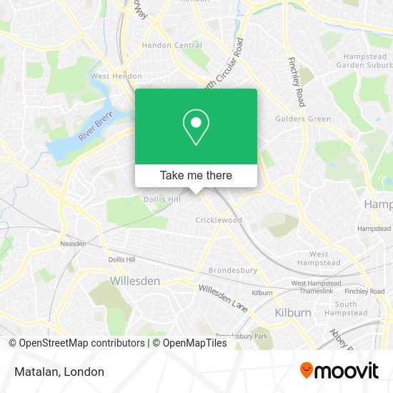 How to get to Matalan in Cricklewood by bus, Tube or train?