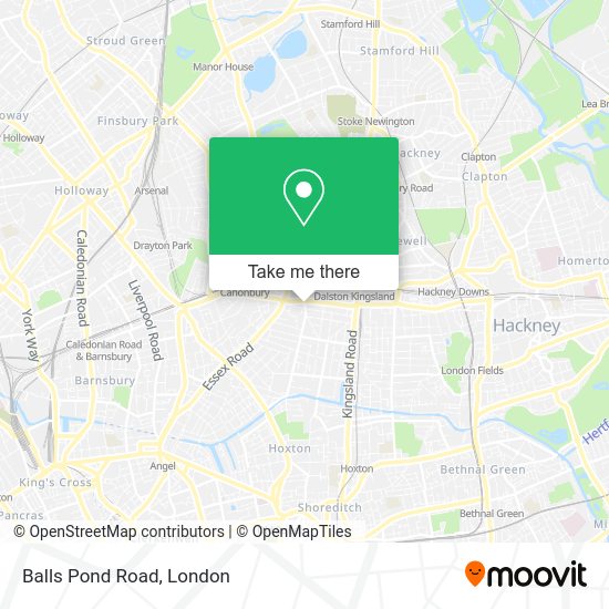 How to get to Balls Pond Road in Dalston by bus, Tube or train?