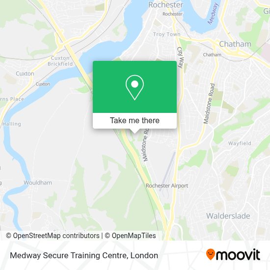 How to get to Medway Secure Training Centre in Chatham by Bus or Train?