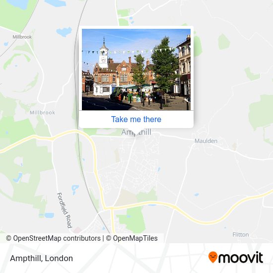 How to get to Ampthill by train or bus?