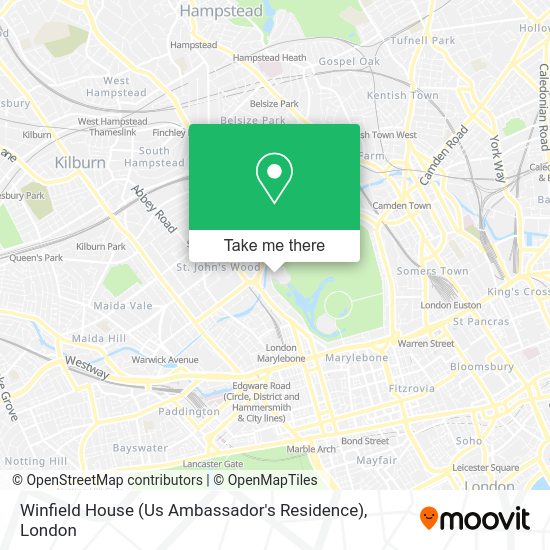 How to get to Winfield House (Us Ambassador's Residence) in St Johns