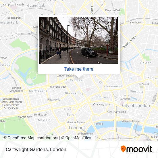 How to get to Cartwright Gardens in Pentonville by bus, Tube or train?