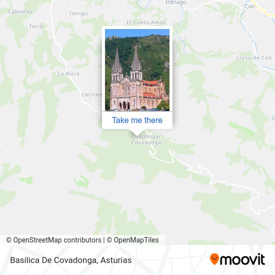 How to get to Basílica De Covadonga in Cangas De Onís by bus?