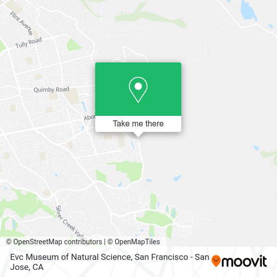 How to get to Evc Museum of Natural Science in San Jose by bus or light