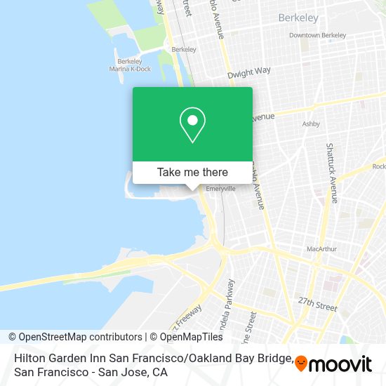 How to get to Hilton Garden Inn San Francisco / Oakland Bay Bridge in