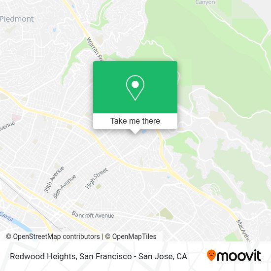How to get to Redwood Heights in Oakland by Bus or BART?