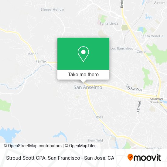 ¿Cómo llegar a Stroud Scott CPA en San Anselmo en Autobús?
