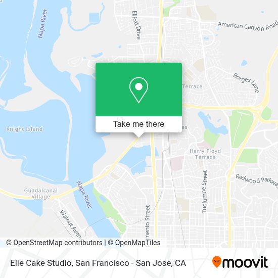 How to get to Elle Cake Studio in Vallejo by Bus, BART or Train?