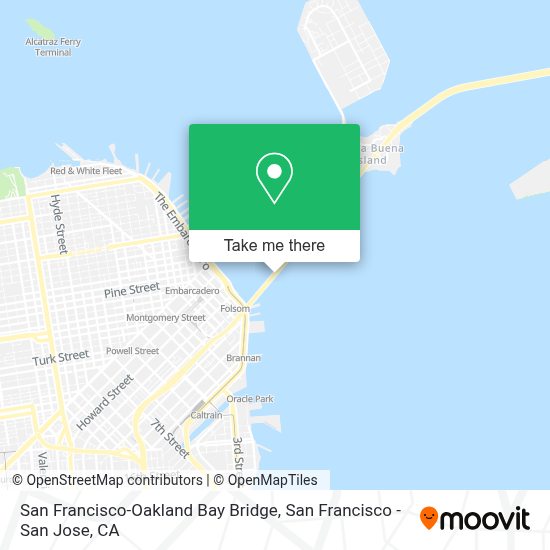 How to get to San FranciscoOakland Bay Bridge by Bus, BART, Train or