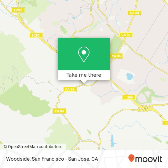 How to get to Woodside by bus or train?