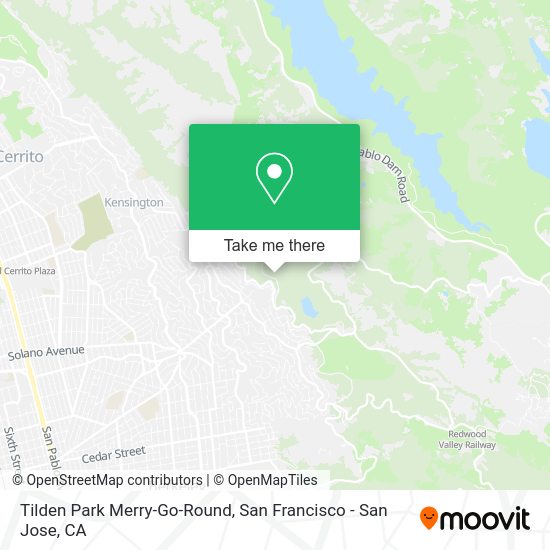 How to get to Tilden Park MerryGoRound in San Francisco San Jose