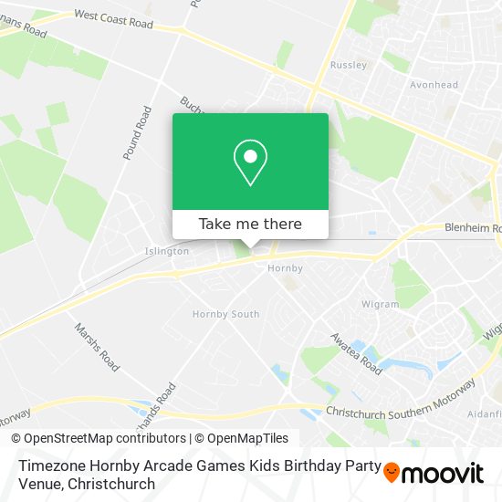 How to get to Timezone Hornby Arcade Games Kids Birthday Party Venue in