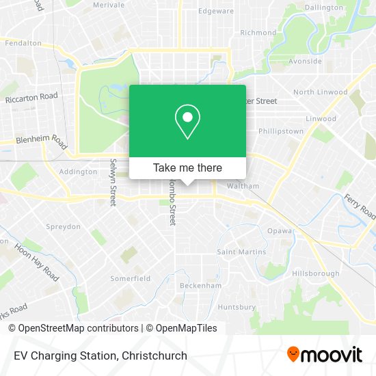 How to get to EV Charging Station in Christchurch by Bus?