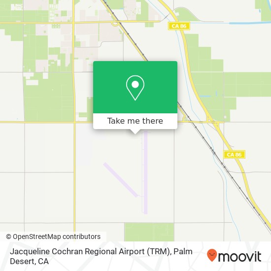 How to get to Jacqueline Cochran Regional Airport (TRM) in Thermal by bus?