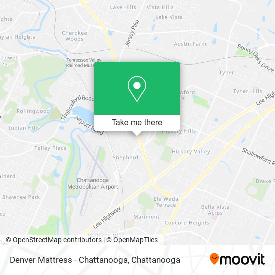 How to get to Denver Mattress Chattanooga by Bus?