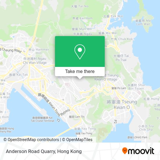 How to get to Anderson Road Quarry in 西貢 Sai Kung by Bus or Subway?