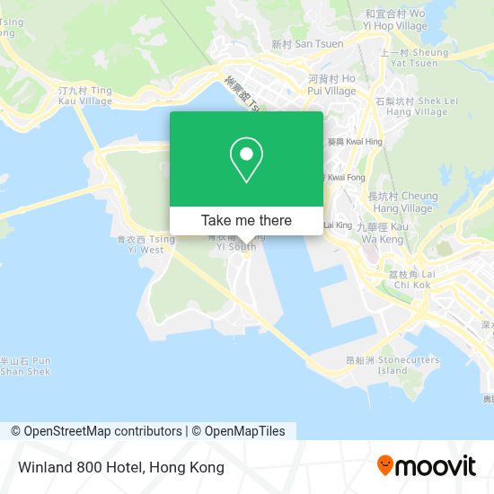 How to get to Winland 800 Hotel in 葵興 Kwai Tsing by Bus or Subway?