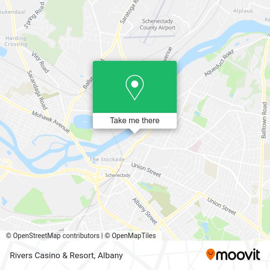 How to get to Rivers Casino & Resort in Schenectady by bus?