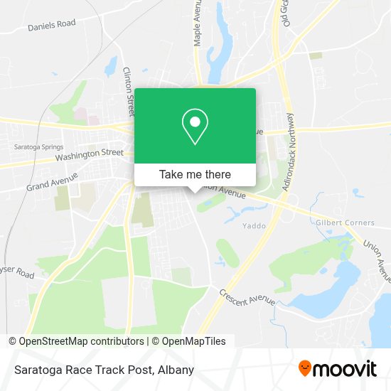 How to get to Saratoga Race Track Post in Saratoga Springs by Bus?