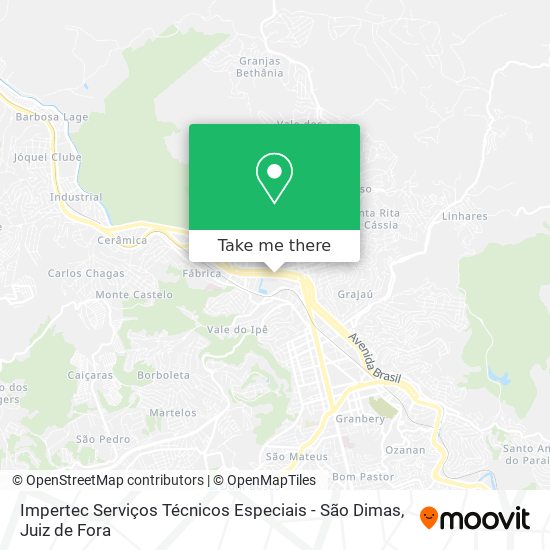 How to get to Impertec Serviços Técnicos Especiais São Dimas in Juiz